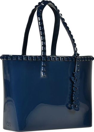 Carmen Sol Seba Mid Tote Jumbo Studs in Navy Blue at Nordstrom, Size Medium
