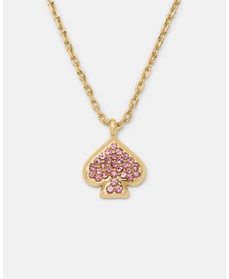 Kate Spade New York Womens Everyday Pave Mini Pendant - Gold Brass - One Size
