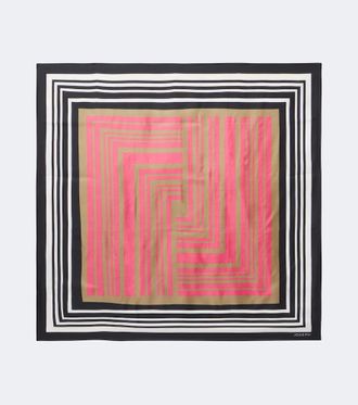 Joseph Zenza printed silk twill scarf