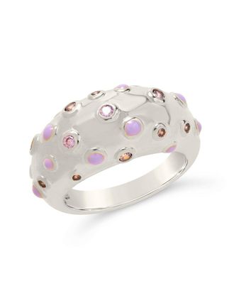 Sterling Forever Emberly Dome Ring