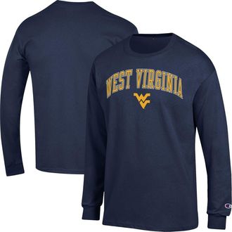 Champion Mens Champion Navy West Virginia Mountaineers Arch Over Logo Long Sleeve T-Shirt at Nordstrom, Size Xx-Large