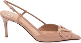 Valentino Garavani Pink Logo Pumps