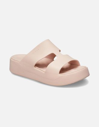 Crocs Womens Getaway Platform H-Strap Womens Mules - Tan - Size: 6