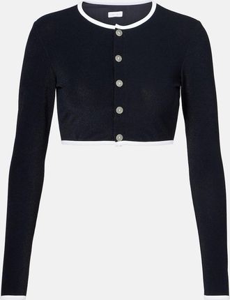 JADE Swim Cardigan cropped in spugna