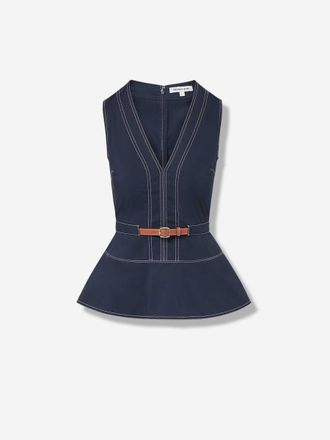 Veronica Beard Nickleby Belted Top
