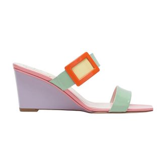 Roger Vivier Wedges, female, Multicolor, Size: 8 1/2 US Mule Wedge T.60