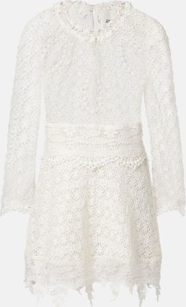 Isabel Marant Hizene cotton guipure lace minidress