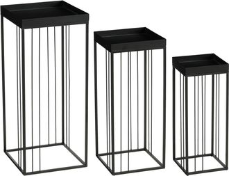 MiCa Decorations Mesa auxiliar Beth Negro H70xB30xL30cm