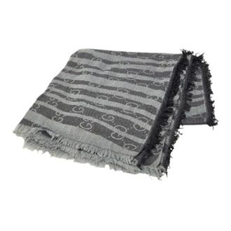 Gucci Pre-owned Scarves, female, Gray, Size: ONE SIZE Pre-owned Vintage Stole
