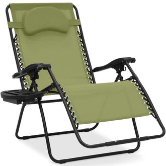 Best Choice Products Oversized Zero Gravity Chair, Folding Outdoor Patio Recliner w/ Cup Holder