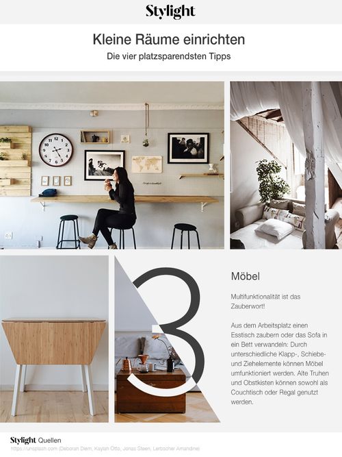 Klein, aber oho! Wir haben einen Experten gefragt, wie du am besten kleine Räume einrichten kannst, ohne dass sie überladen wirken. Möbel für kleine Räume!