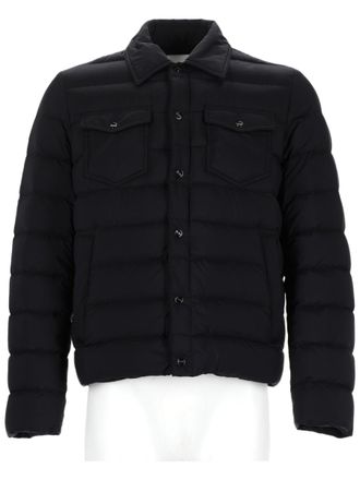 Herno Padded Jacket With Horizontal Quilting And Classic Collar