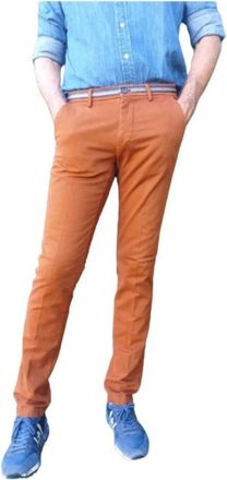 Mason's Slim Chino Broek - Heren - Slim Fit Broeken - Bruin - S - Katoen - Broeken