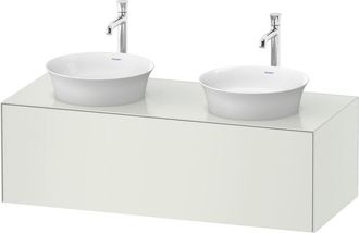 Duravit Tulip Blanco, Mueble De Pared, Ancho 1300 X Fondo 550mm, - Duravit