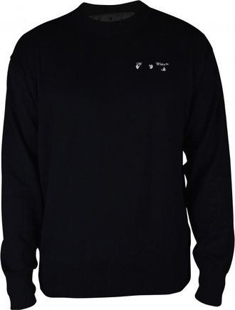 Off-white Gebroken witte trui zwart