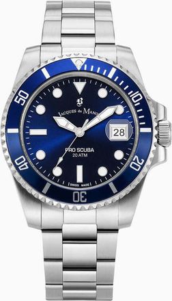 Jacques du Manoir Pro Scuba 43 Blue Dial Mens Watch JWG02802