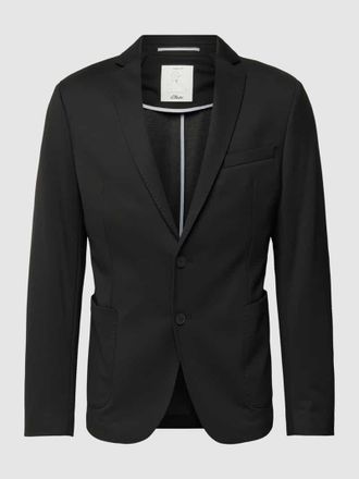 s.Oliver Black Label 2-Knopf-Sakko mit Viskose-Anteil in Black, Größe 106