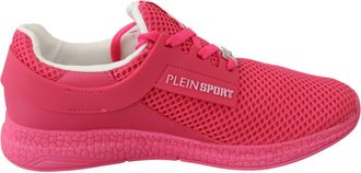 Plein Sport Fuxia Beetroot Polyester Runner Becky Sneakers Womens Shoes