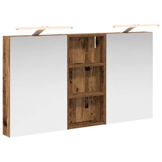 vidaXL Juego De Muebles De Ba&ntilde;o Con Estante 3 Pcs 110 X 10,5 X 60,5 Cm Vidaxl