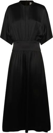 Toteme Maxi-jurk met korte mouwen - Zwart