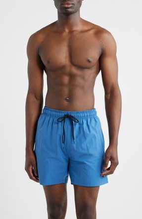 BOSS Shark Swim Trunks in Bright Blue at Nordstrom, Size Xx-Large