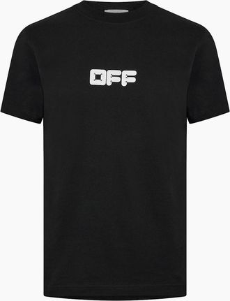 Off-white Mens Mens Slim Fit T Shirt - Black - Size: 34