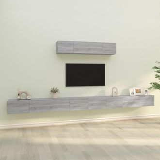 vidaXL Vidaxl - Set De Muebles Para Tv 6 Pzas Madera Contrachapada Gris Sonoma