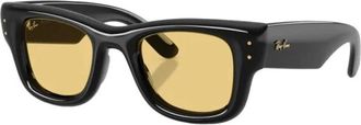 Ray-Ban Wayfarer Puffer Zonnebril - unisex - Zonnebrillen - Zwart - 50 MM - Nylon - Accessoires