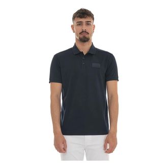 Emporio Armani Lux Identity Polo - Heren - Polos - Blauw - S - Polyester - Tops