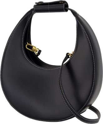 Staud Womens Calfskin Leather Mini Bag Black