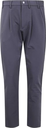 People of Shibuya Kobra Geplooide Technische Stoffen Broek - Heren - Slim Fit Broeken - Grijs - 2XL - Leer - Broeken