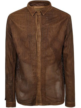 Giorgio Brato Perforated Fit Veg Leather Shirt Clothing