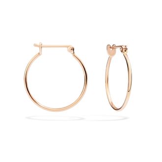 Dodo ORECCHINI HOOP ESSENTIALS ORO ROSA