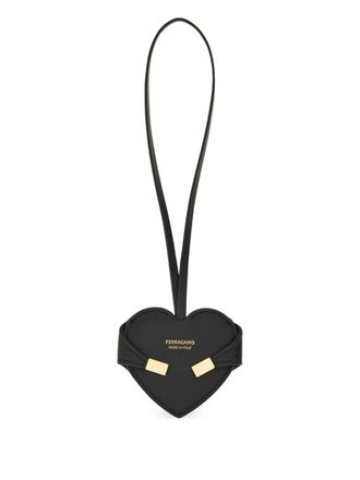 Ferragamo logo-printed charm - Black