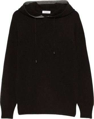 KANGRA fine-knit hoodie - Brown