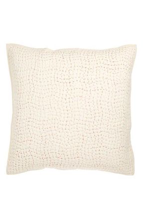 Coyuchi Hand Stitched Organic Cotton Euro Sham in Undyed at Nordstrom