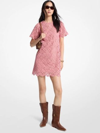 Michael Kors Crochet Cotton Mini Dress
