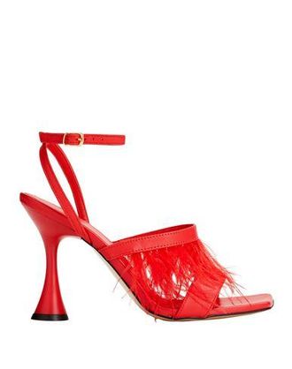 8 by YOOX LEATHER PADDED SOLE HEELED SANDAL