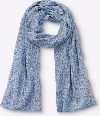 Heine Modeschal HEINE, Damen, blau (himmelblau), Viskose, gemustert, Modet&uuml;cher Modeschal