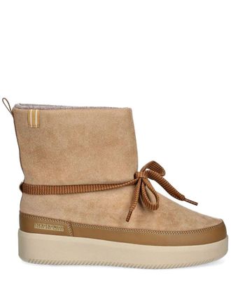 Napapijri Enkellaarzen met veters - Beige