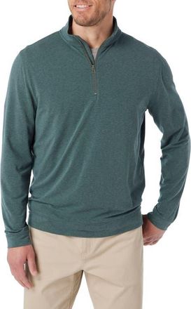 Fair Harbor Compass Performance Quarter Zip in Olive at Nordstrom, Size X-Large