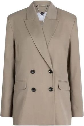 Dante6 Double-Breasted Twill Blazer - Dames - Blazers - Bruin - S - Katoen - Jassen