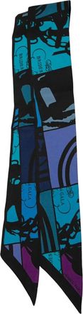 Hermès 1990-2015 Brides De Gala Silk Twilly Scarf scarves - Blue