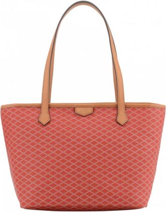 Pourchet Tassen, Dames, Rood, ONE Size, Leer, Waves PM Tote