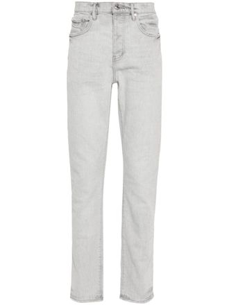 Purple Jeans dritti a vita media - Grigio