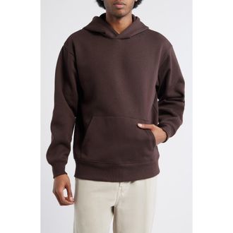 BP. Fleece Hoodie in Brown Coffee at Nordstrom, Size Xx-Large