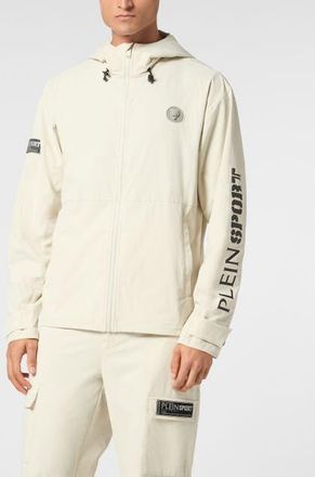 Plein Sport Technical Nylon Jacket Ls Scratch Men in Grey at Nordstrom, Size Xxx-Large