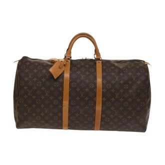 Louis Vuitton Pre-owned Weekend Bags, unisex, Brown, Size: ONE SIZE Pre-owned Vintage Monogram Keepall Travel Bag
