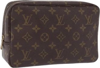 Louis Vuitton Pre-owned Vintage Canvas Clutch - Dames - Vintage Clutch - Bruin - ONE Size - Vintage