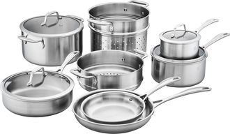 Zwilling Spirit 3-ply 12-pc Stainless Steel Cookware Set